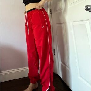 Red Nike sweats